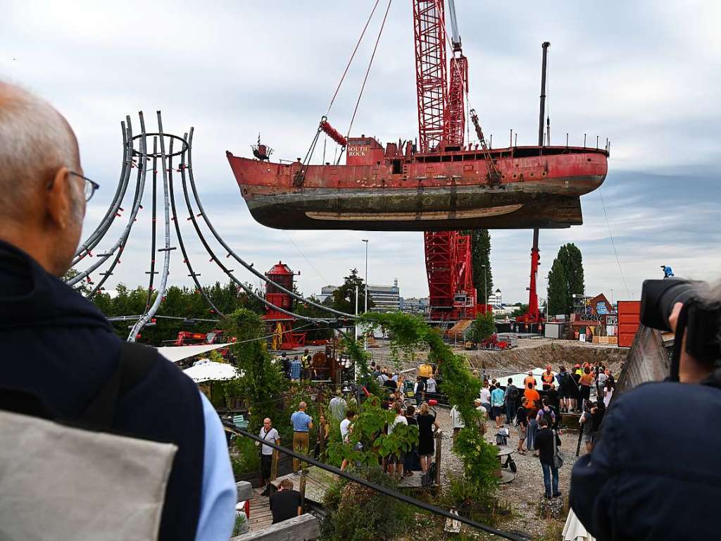 Eindrcke vom Hub des Leuchtturmschiffs