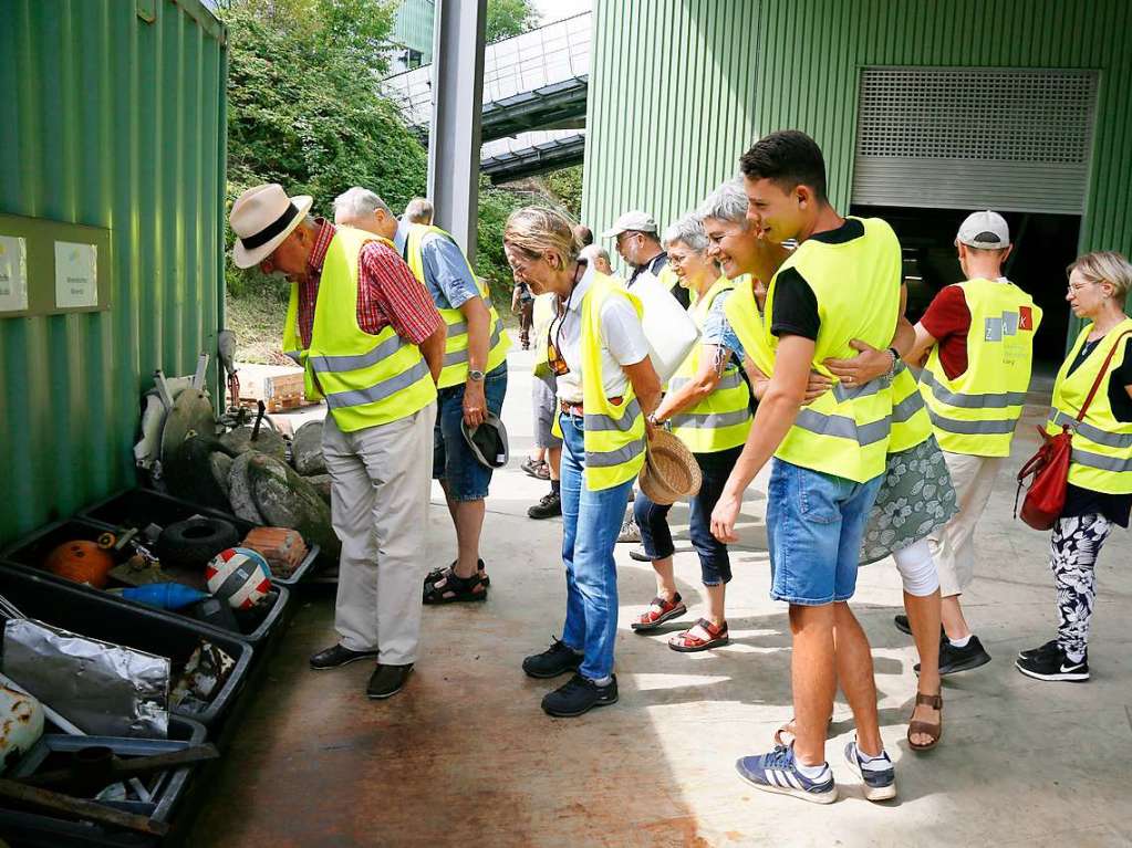 Beim Besuch der Deponie Kahlenberg gab es viel Interessantes und Wissenswertes ber Abfall und was damit geschieht zu erfahren.