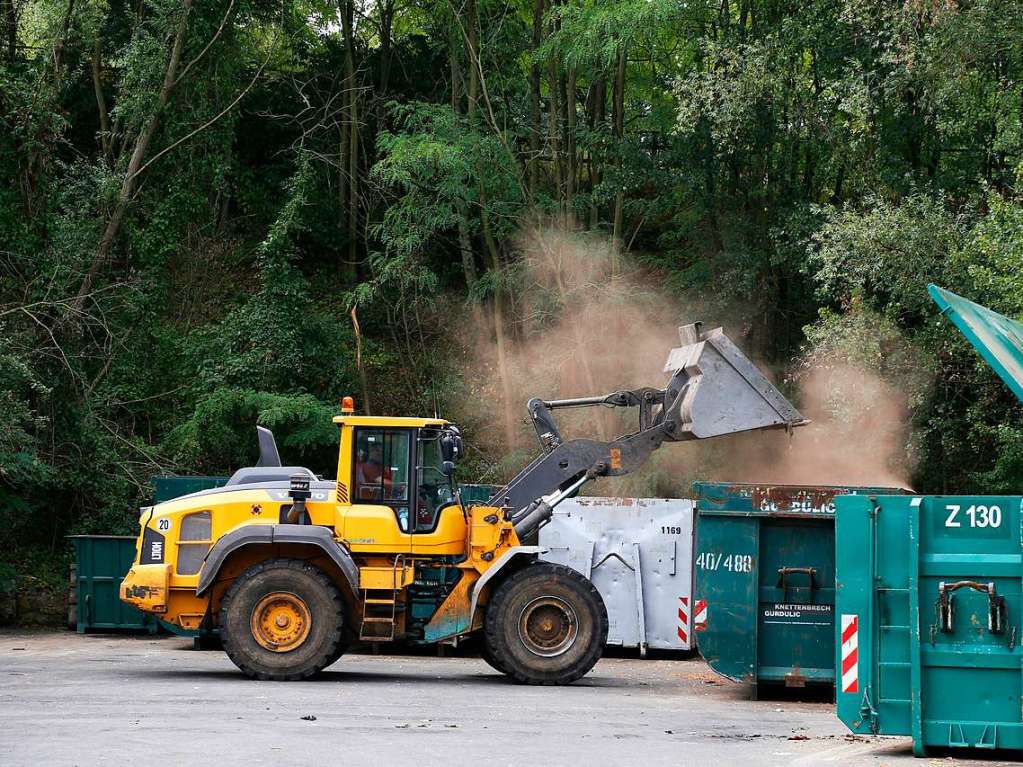 Beim Besuch der Deponie Kahlenberg gab es viel Interessantes und Wissenswertes ber Abfall und was damit geschieht zu erfahren.