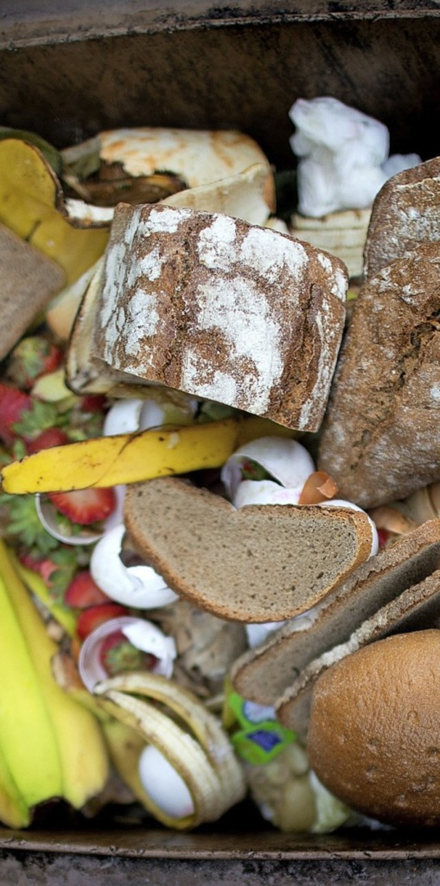 So nicht: Auch Lebensmittelverschwendu...den reichen Lndern schadet dem Klima.  | Foto: Arno Burgi