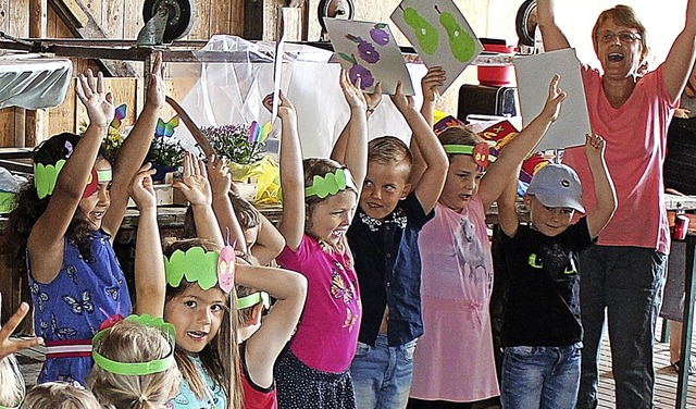 <BZ-FotoAnlauf>Kindergarten Adelsberg:...st feierten Kinder und Erzieherinnen.   | Foto: Kindergarten
