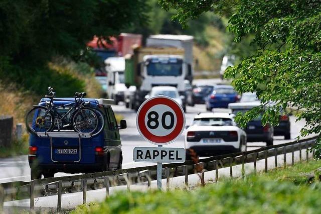 Auf französischen Landstraßen gilt Tempo 80 – mit vielen Ausnahmen