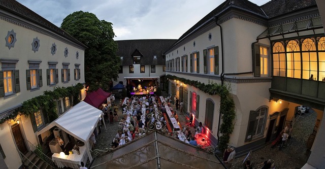 Lauschige Atmosphre im Hof des Blankenhorn Palais.   | Foto: Volker Mnch