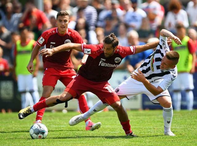 Shqipon Bektasi  vom Bahlinger SC traf in Hoffenheim zum 1:3  | Foto: Patrick Seeger