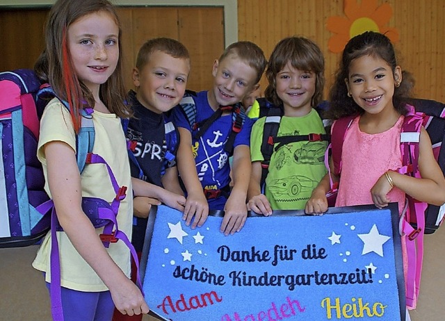 Nach einem aufregenden Vorschuljahr hi... aus dem Kindergarten St. Elisabeth.    | Foto: Taito Wette