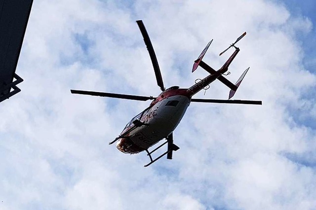 Hubschraubereinsatz in Kenzingen  | Foto: Sebastian Wolfrum