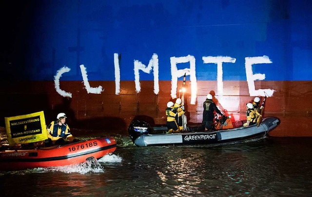 Protest fr mehr Klimaschutz  | Foto: Daniel Bockwoldt (dpa)