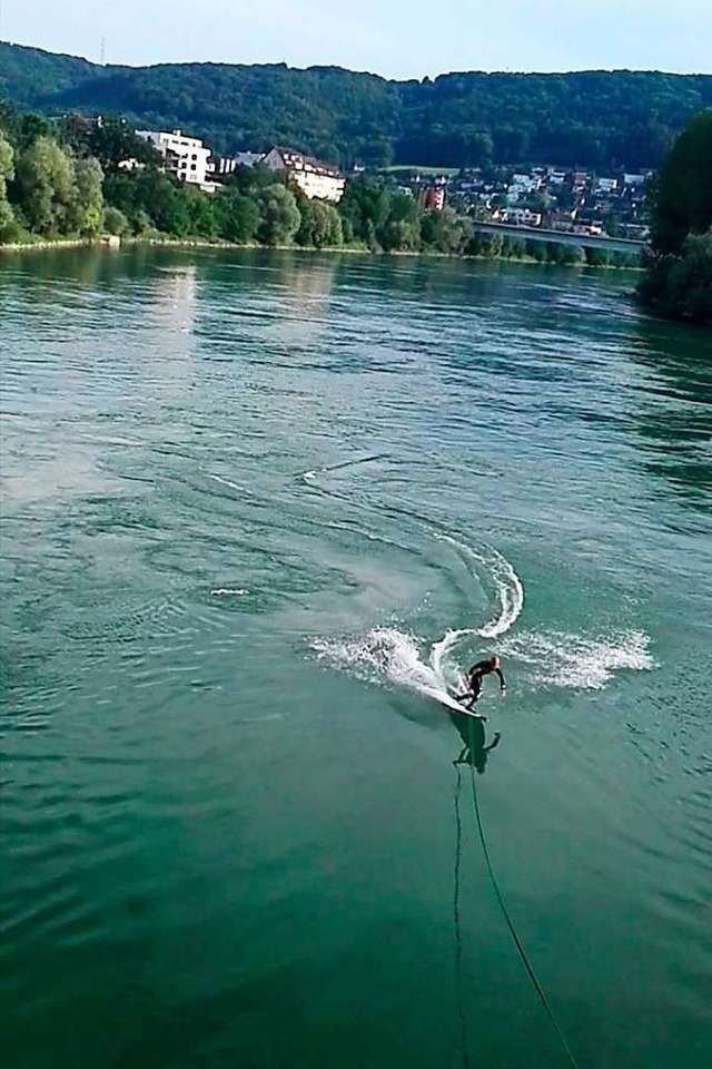 Mit einem elastischen Seil an der Holz...e Stadt Bad Sckingen jetzt verbieten.  | Foto: privat