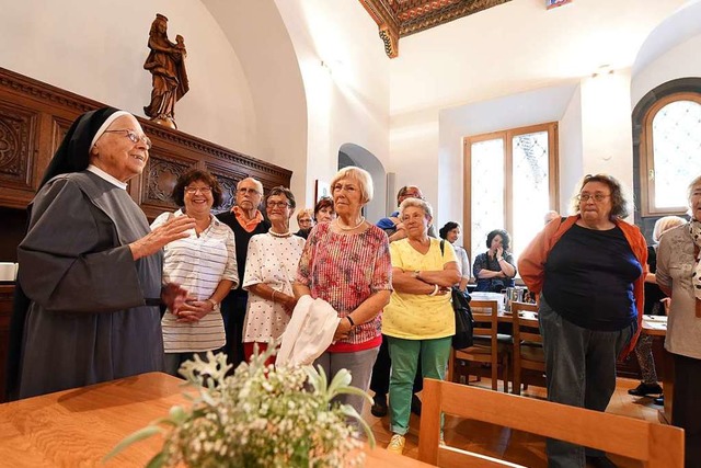 Bei den Benediktinerinnen von St. Liob...inblicke in das Klosterleben bekommen.  | Foto: Rita Eggstein