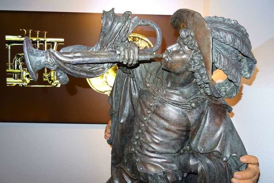 Die Trompeterstatue ist zurück in Bad Säckingen. (Foto: Felix Held) Die Trompeterstatue ist zurück in Bad Säckingen. (Foto: Felix Held)