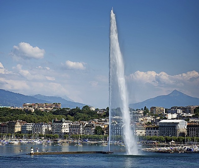 Wasserfontne  in Genf  | Foto: Olivier Miche/Genf Tourismus