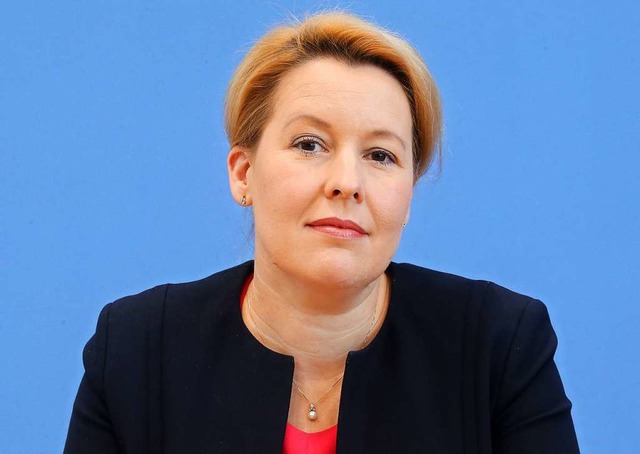 Familienministerin Franziska Giffey gilt als sehr bodenstndig.  | Foto: Wolfgang Kumm (dpa)
