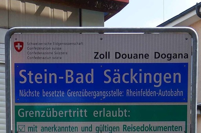 Am Grenzbergang Stein &#8211; Bad Sckingen wurde der Mann verhaftet.  | Foto: Felix Held