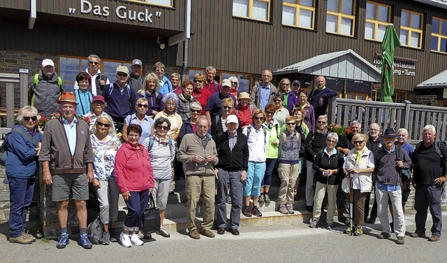 Mitglieder des Schwarzwaldvereins Brei...ten mehrere Tage lang das Erzgebirge.   | Foto: privat