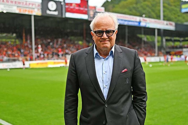 Fritz Keller vor dem SC-Spiel gegen Mainz.  | Foto: Patrick Seeger (dpa)