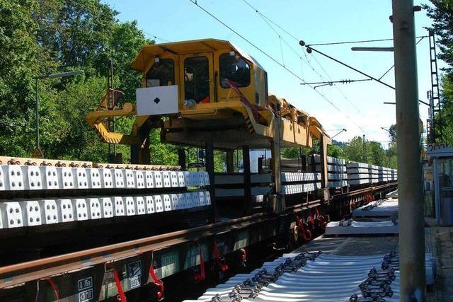 Wie werden Eisenbahnschienen neu verlegt?