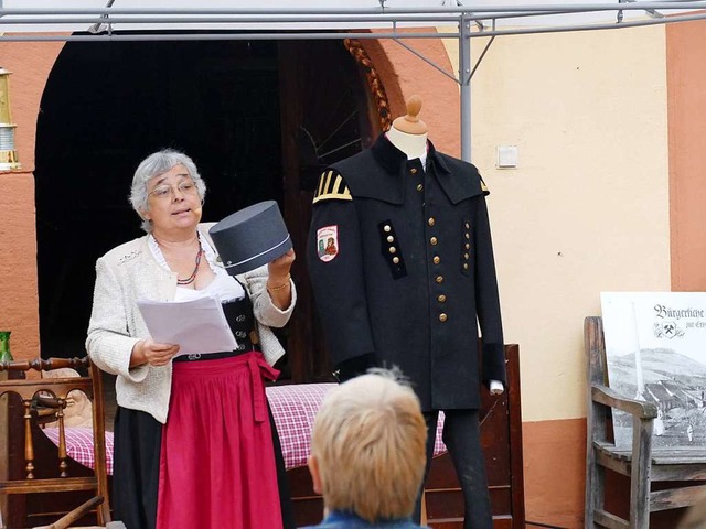 Claudia Klble referierte ber die Geschichte des Bergbaus in der Region.  | Foto: Frank Leonhardt