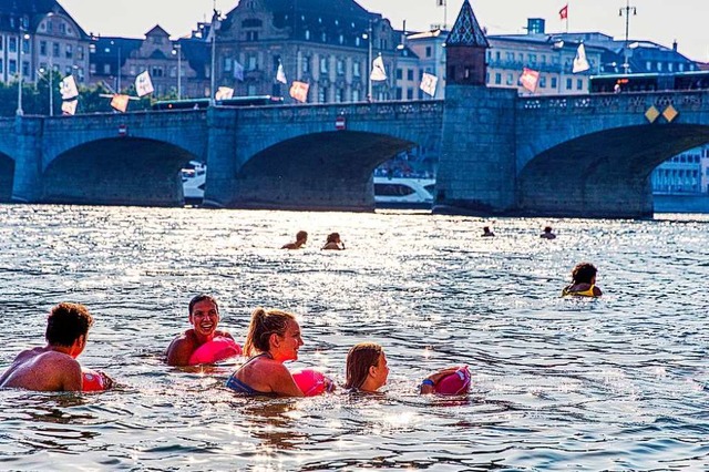 Das groe Basler Rheinschwimmen fllt dieses Jahr ins Wasser (Symbolbild).  | Foto: Basel Tourismus