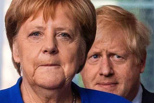 Johnson bei Merkel: Heiter im Ton, hart in der Sache