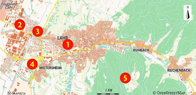 Karte der Rundtour mit Jrgen Durke  | Foto: Badische Zeitung