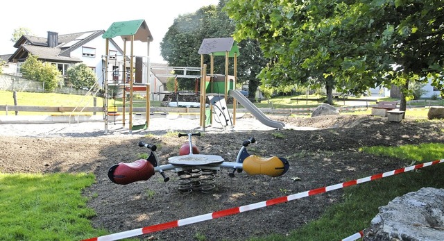 Der Spielplatz in der Forststrae in Karsau wird rundum erneuert.   | Foto: Leony Stabla