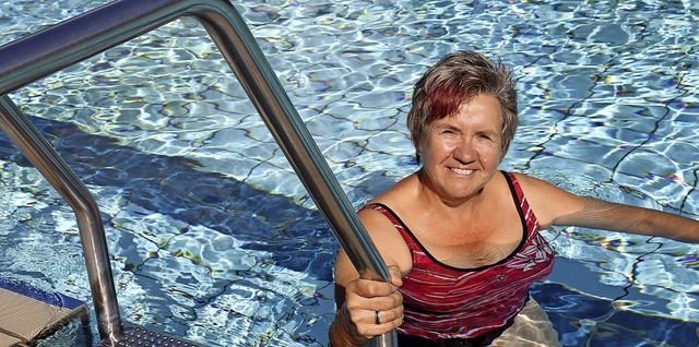 Martina Isele gehrt zu den  treuen Ba...e Atmosphre dort zu schtzen wissen.   | Foto: Cornelia Liebwein