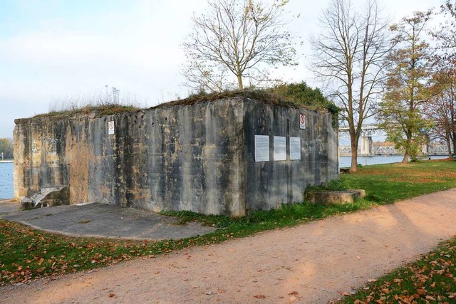 Am  Bunker soll die neue Informationstafel aufgestellt werden.  | Foto: Hannes Lauber