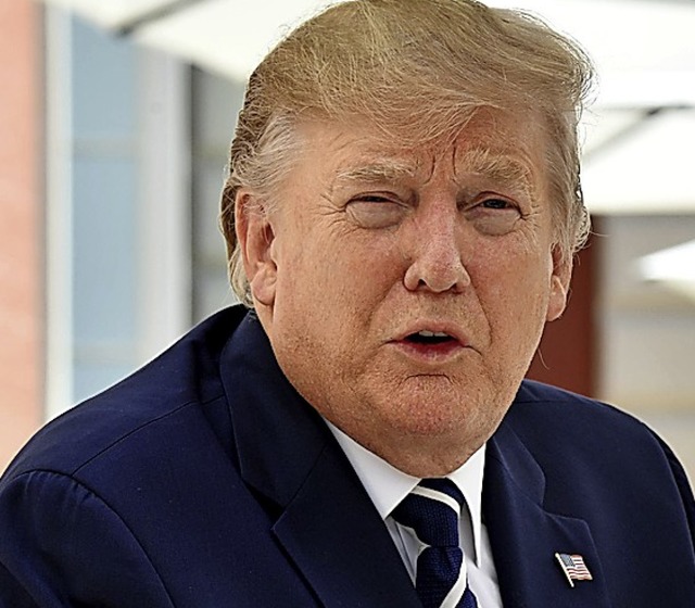 US-Prsident Donald Trump zieht die Schrauben an.   | Foto: NICHOLAS KAMM (AFP)