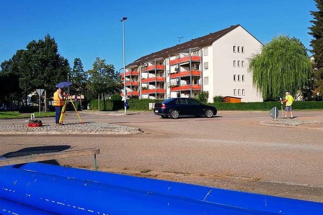 Am Montag geht&#8217;s los: Die Kreuzu...bt es Einschrnkungen und Umleitungen.  | Foto: Gerhard Walser