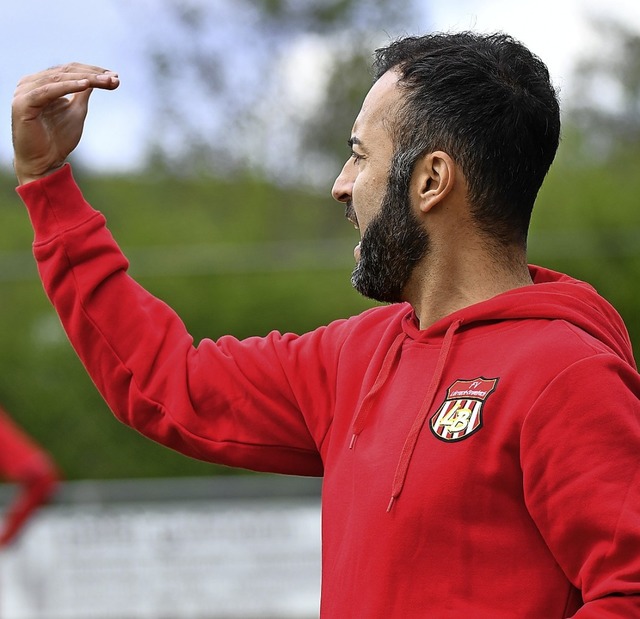 Erlebte ein starkes Spiel des FVLB: Trainer Erkan Aktas.   | Foto: Achim Keller