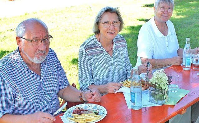 Gute Speisen und gute Stimmung gehren beim jhrlichen Familinefest zusammen.  | Foto: Rolf Reimann