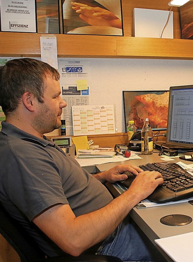 Tobias Held freut sich bers  schnelle Glasfasernetz.   | Foto: suedkurier