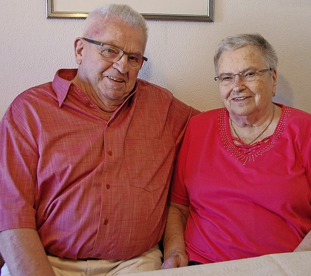 Genieen ihren Lebensabend: Ernst und Friederike Hofer   | Foto: Herbert Frey