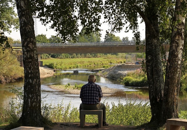 Am gegenwrtigen Donauzusammenfluss vo...wei  kanalisierte Flsse aufeinander.   | Foto:  Wursthorn, Jens