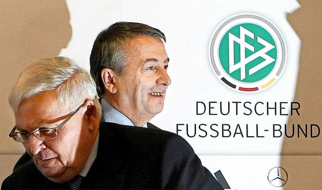Theo Zwanziger (links) und Wolfgang Ni...sidenten des Deutschen Fuball-Bundes  | Foto: Fredrik von Erichsen (dpa)