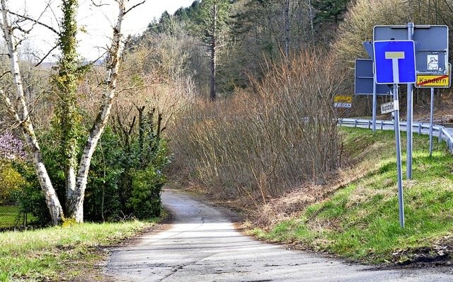 Diese Sackgasse wird zur Erschlieungsstrae.   | Foto: Moritz Lehmann