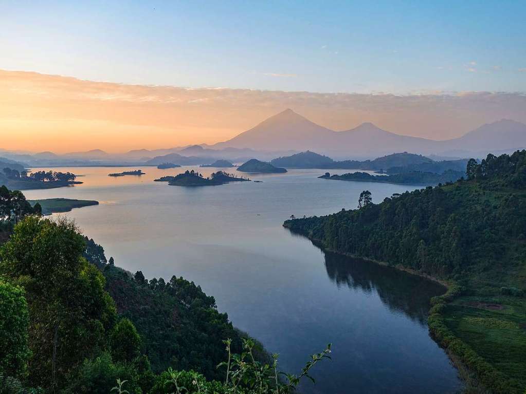 Auf luftigen 1900 Hhenmetern befindet sich der Lake Mutanda in Uganda. Werner Schillinger aus Teningen genoss den Ausblick auf die Heimat der letzten Berggorillas.