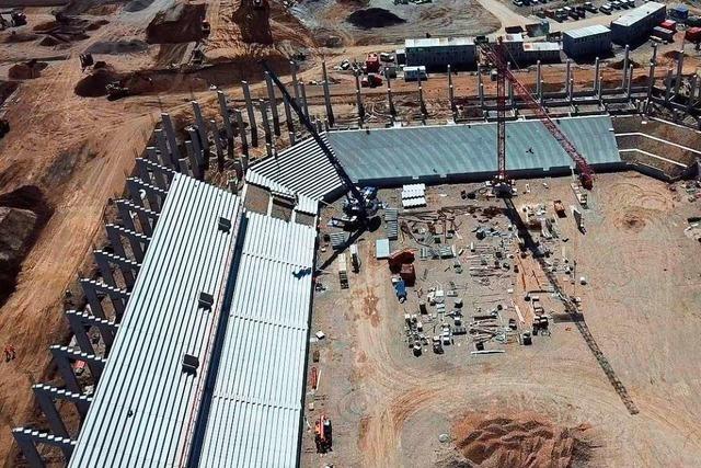 Video: Die Baustelle des SC-Freiburg-Stadions von oben