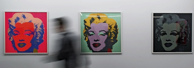 Bereits im Jahr 2015 war Marilyn Monro... &#8211; auf Drucken von Andy Warhol.   | Foto: Patrick Seeger