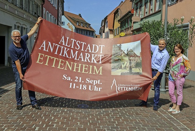 Freuen sich auf den Antikmarkt: Norber...nehmen Ettenheim) sowie Wolfgang Koch   | Foto: Sandra Decoux-Kone