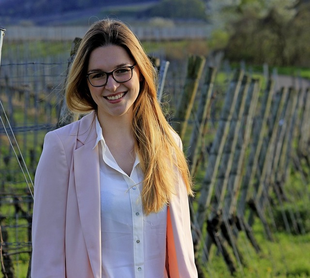 Katrin Schmidt verabschiedet sich vom Amt der Weinbauprinzessin.    | Foto: Katrin Schmidt