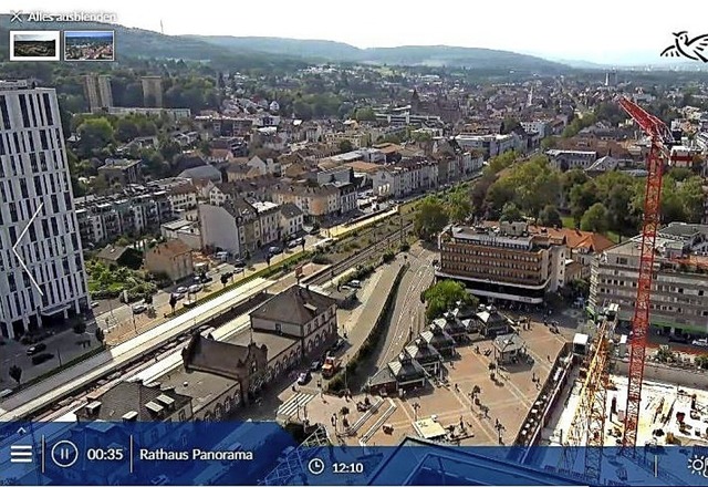 Blick durch die Webcam  | Foto: lrrach.de