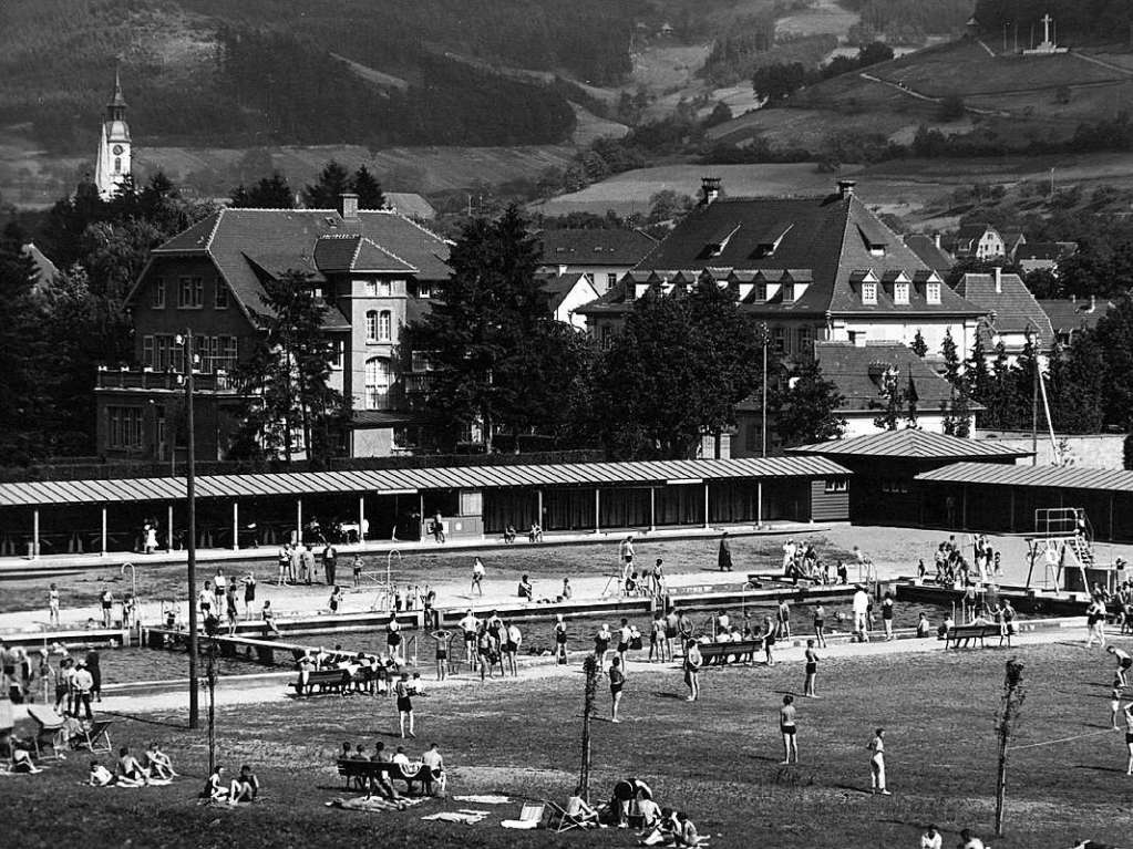 Strandbad Waldkrich Schwimmfest Wettkampf 1949