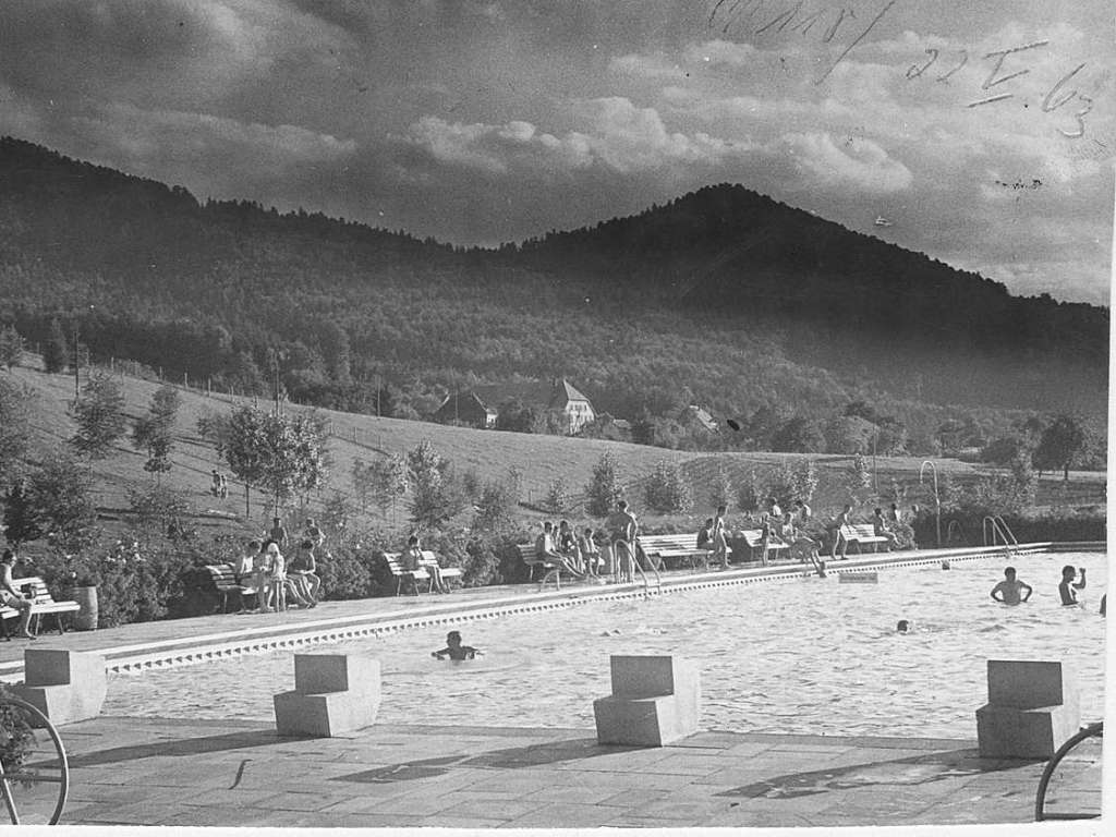 Schwimmbad Waldkirch, Aufnahmen aus den 1960er Jahren