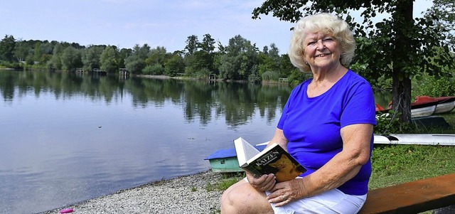 Ihr ganzes Sommerglck findet Jarmila ...-Kamps jedes Jahr am Schutterner See.   | Foto: Wolfgang Knstle