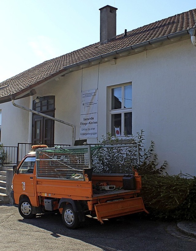 Der Umbau der Kita in Huttingen schreitet voran.  | Foto: Victoria Langelott