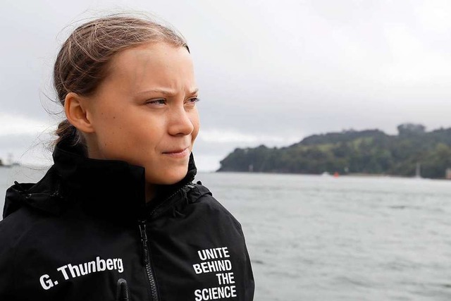 Klimaaktivistin Greta Thunberg auf der Hochseejacht Malizia II  | Foto: Kirsty Wigglesworth