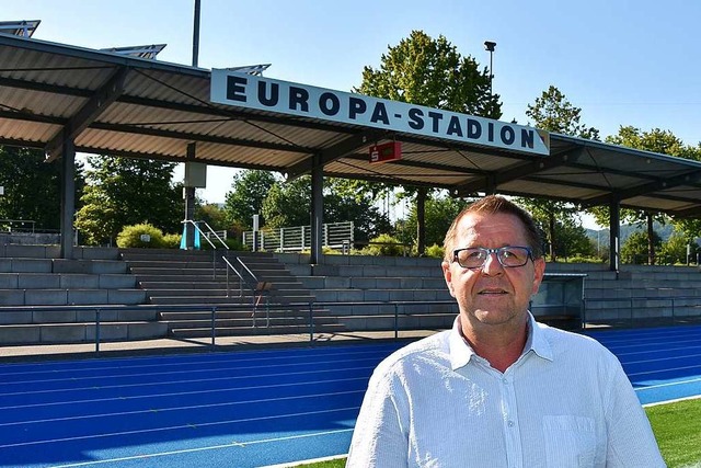 Dieter Wild hofft, dass im Europastadion viele Tore fallen werden.  | Foto: Heinz und Monika Vollmar