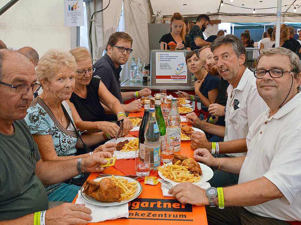 Gggeli-Essen beim KSV: Impression vom Sparkassen-Empfang