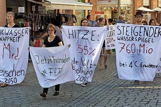 Klimaaktivisten in Lahr